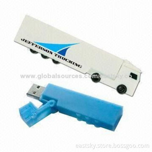 Truck Style USB Flash Drive, OEM Orders are Welcome, 64MB to 32GB CapacityNew